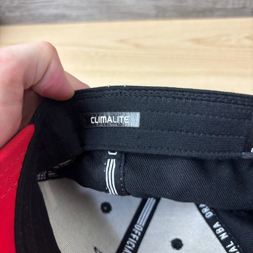 Portland Trail‎ Blazers Hat Cap Fitted Small Black NBA Basketball Adidas